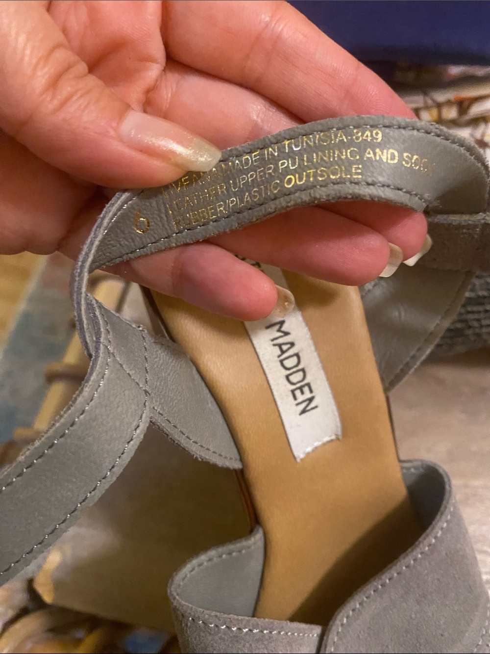 Steve Madden Liveana Heels —Grey Suede Size 6 Excellent Condition - Picture 5 of 6